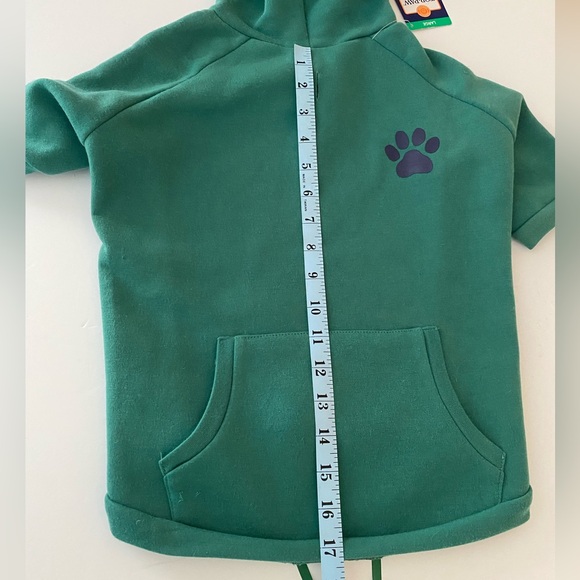 Top Paw Dog Hoodie Green Size Large Soft Cozy Pet Sweatshirt Apparel - Picture 10 of 13